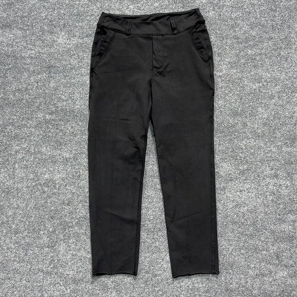 Frank & Eileen Pants Womens 26x23.5 Black Pull On Stretch Slim Knit Dress LAB600